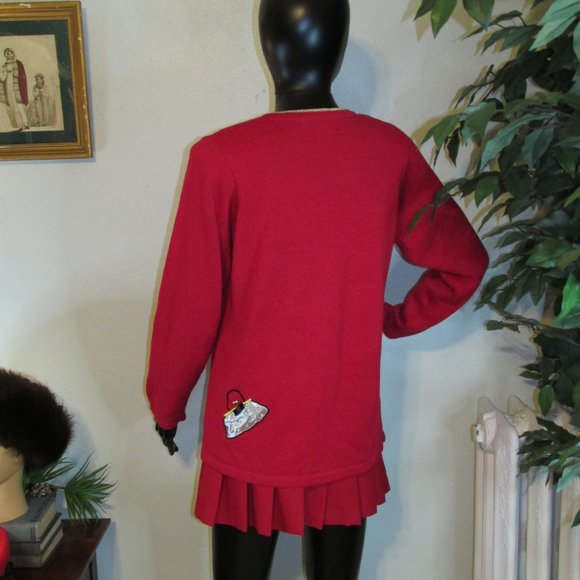 Red Funky Sweater - Picture 3 of 4